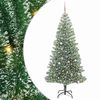 vidaXL Mű kar&aacute;csonyi fa h&oacute;val bor&iacute;tva LED f&eacute;nyekkel 300 LED-del 240 cm