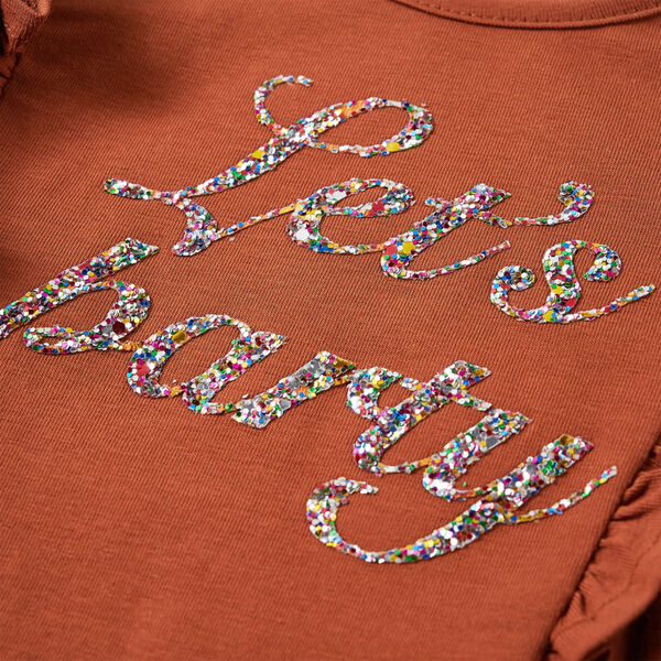 Konyak sz&iacute;nű hossz&uacute; ujj&uacute; gyerekp&oacute;l&oacute; 128