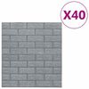 vidaXL 40 db antracitsz&uuml;rke &ouml;ntapad&oacute;s 3D t&eacute;gla hat&aacute;s&uacute; falmatrica