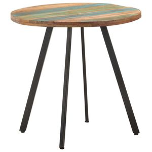 vidaXL t&ouml;m&ouml;r &uacute;jrahasznos&iacute;tott fa &eacute;tkezőasztal 80 cm