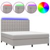 vidaXL vil&aacute;gossz&uuml;rke sz&ouml;vet rug&oacute;s &eacute;s LED-es &aacute;gy matraccal 160x200 cm