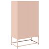 vidaXL Highboard rózsaszín 68x39x123 cm Acél