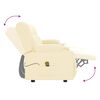 vidaXL 4 személyes krém műbőr dönthető masszázsfotel pohártartóval
