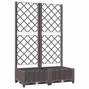 vidaXL barna polipropil&eacute;n r&aacute;csos kerti &uuml;ltetől&aacute;da 80 x 40 x 121,5 cm