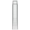 vidaXL 4 db íves horganyzott vas gabion kosár 300x50x220/240 cm
