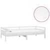 vidaXL feh&eacute;r t&ouml;m&ouml;r fenyőfa d&iacute;v&aacute;ny matraccal 90 x 200 cm