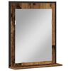 vidaXL T&uuml;k&ouml;r polcokkal R&eacute;gi fa 50 x 12 x 60 cm &Uuml;veg &eacute;s Műszaki Fa