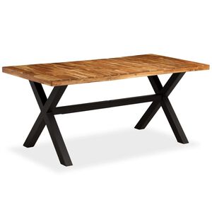 vidaXL t&ouml;m&ouml;r ak&aacute;cfa/mang&oacute;fa &eacute;tkezőasztal 180 x 90 x 76 cm
