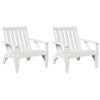 vidaXL Kerti adirondack sz&eacute;kek 2 db feh&eacute;r 75x77x77 cm t&ouml;m&ouml;r fa fenyőfa