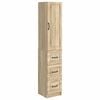 vidaXL Szekr&eacute;ny szett 2 pcs Sonoma T&ouml;lgy 33 x 34,5 x 87 cm Szerelt Fa