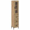 vidaXL Magasfi&uacute; Artisan t&ouml;lgy 34,5 x 34 x 180 cm Szerelt Fa