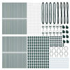 vidaXL Kerítésoszlop Egyéb 52 pcs Zöld 3,2 x 3,2 x 170 cm Acél
