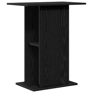 vidaXL fekete t&ouml;lgy szerelt fa akv&aacute;riumi &aacute;llv&aacute;ny 60,5x36x72,5 cm