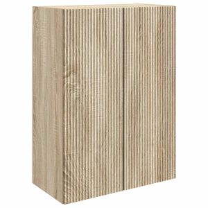 vidaXL Fali szekr&eacute;ny Sonoma T&ouml;lgy 66 x 34,5 x 90 cm Szerelt Fa
