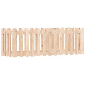 vidaXL t&ouml;m&ouml;r fenyőfa kerti magas&aacute;gy&aacute;s ker&iacute;t&eacute;ssel 150x50x50 cm