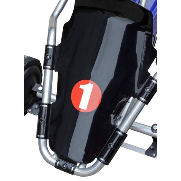 vidaXL Gyerek Sz&oacute;rakoztat&oacute; J&aacute;rmű Fekete Műanyag