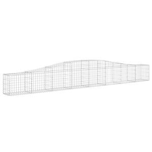 vidaXL &iacute;ves horganyzott vas gabion kos&aacute;r 400x30x40/60 cm
