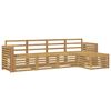 vidaXL K&uuml;lt&eacute;ri kanap&eacute; szett 5 pcs Feh&eacute;r 257 x 122,5 x 73 cm