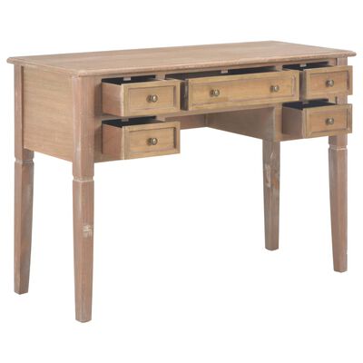 vidaXL barna fa íróasztal 109,5 x 45 x 77,5 cm