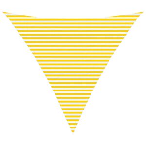 vidaXL Napernyő vitorla S&aacute;rga &eacute;s Feh&eacute;r 6 x 6 x 6 m