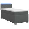 vidaXL Boxspring &aacute;gy matraccal &eacute;s LED-del S&ouml;t&eacute;tsz&uuml;rke 80 x 200 cm