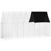 vidaXL Ny&uacute;l Ketrec Ez&uuml;st 400 x 100 x 210 cm Horganyzott Ac&eacute;l