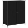 vidaXL Sz&eacute;f Fekete t&ouml;lgy 70 x 30 x 80 cm Szerelt Fa