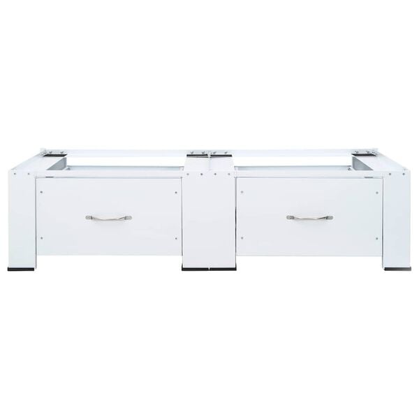 vidaXL dupla mos&oacute;g&eacute;p&aacute;llv&aacute;ny fi&oacute;kokkal, feh&eacute;r