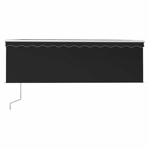 vidaXL antracitsz&uuml;rke automata napellenző redőnnyel 4,5 x 3 m