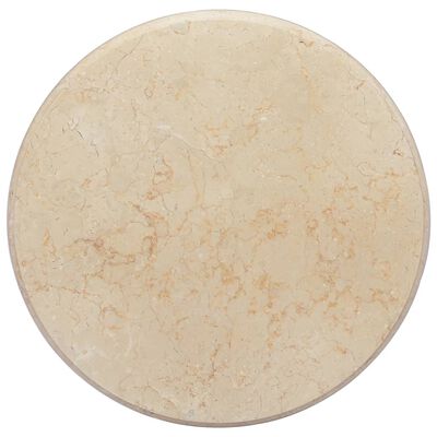 vidaXL krémszínű márvány asztallap Ø50 x 2,5 cm