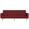 vidaXL kétszemélyes bordó szövet kanapéágy