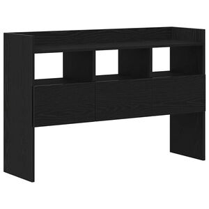 vidaXL Sz&eacute;f fi&oacute;kkal Fekete t&ouml;lgy 105 x 30 x 70 cm Faanyag