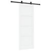vidaXL Cs&uacute;sz&oacute; ajt&oacute; ORKDAL 78 x 202 cm Szerelt Fa Feh&eacute;r &eacute;s Fekete