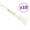 vidaXL 10 db kar&aacute;csonyi meleg feh&eacute;r tűzij&aacute;t&eacute;kl&aacute;mpa 1400 LED-del 20 cm