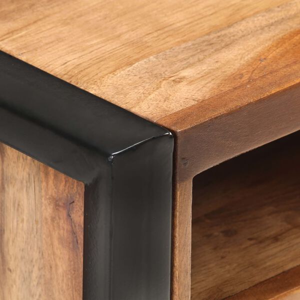 vidaXL tömör akácfa éjjeliszekrény 40 x 35 x 55 cm