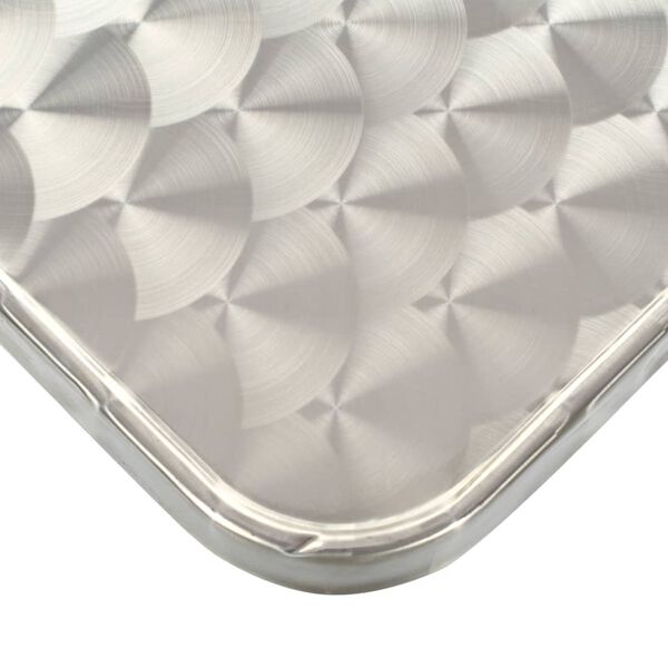 vidaXL ez&uuml;stsz&iacute;nű alum&iacute;nium kerti asztal 80 x 80 x 70 cm