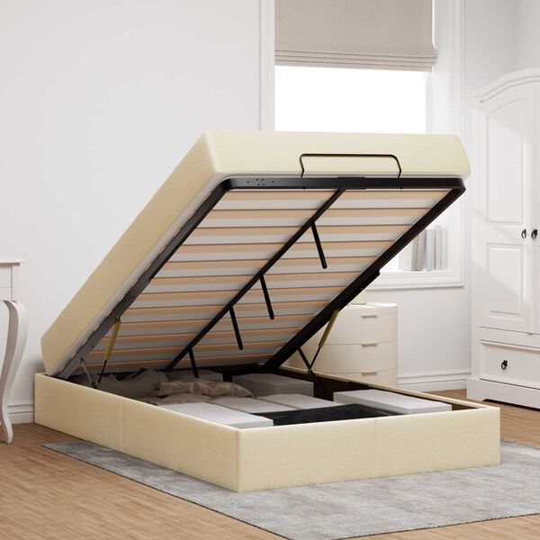 vidaXL &Aacute;gykeret matraccal matracmal 2 pcs Kr&eacute;m sz&ouml;vet