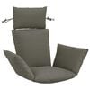 vidaXL Adirondack P&aacute;rna PUTTEN 100% poli&eacute;szter Sz&uuml;rke 60 x 145 x 10 cm