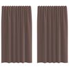 vidaXL 2 db barna f&aacute;tyolf&uuml;gg&ouml;ny&ouml;k f&uuml;lecske tetej&eacute;vel 140x260 cm