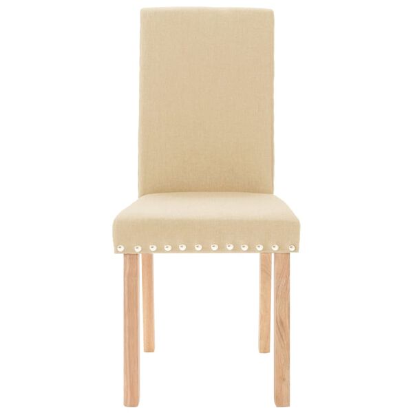 vidaXL 2 db kr&eacute;msz&iacute;nű sz&ouml;vet &eacute;tkezősz&eacute;k