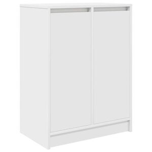 vidaXL feh&eacute;r szerelt fa cipősszekr&eacute;ny 57x34x76 cm