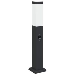 vidaXL szenzoros oszlopl&aacute;mpa 50 cm fekete IP44