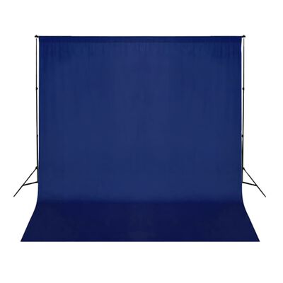 vidaXL kék pamut háttér blueboxhoz 300 x 300 cm