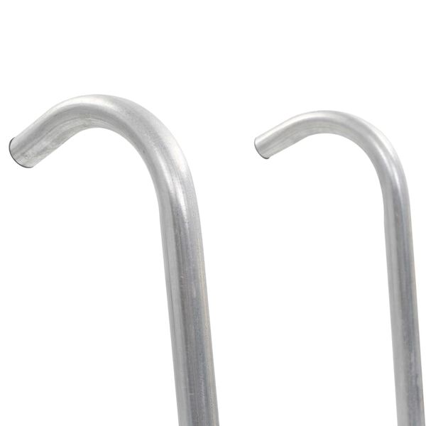 vidaXL kétlépcsős ezüst acél trambulinlétra 102,6 cm