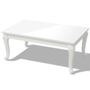 vidaXL Feh&eacute;r magasf&eacute;nyű 100x60x42 cm-es doh&aacute;nyz&oacute;asztal