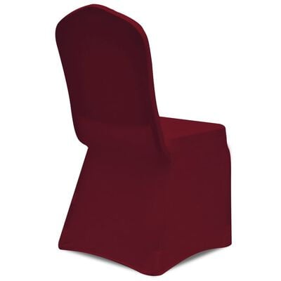 vidaXL 30 db burgundi vörös sztreccs székszoknya