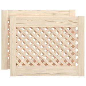 vidaXL 2 db t&ouml;m&ouml;r fenyőfa r&aacute;csos szekr&eacute;nyajt&oacute; 49,5x39,5 cm