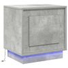 vidaXL &Eacute;jjeliszekr&eacute;ny Beton Sz&uuml;rke 44 x 34,5 x 45 cm Szerelt Fa