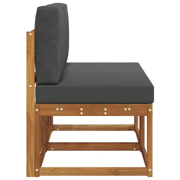 vidaXL 2 Darab K&uuml;lt&eacute;ri k&ouml;z&eacute;pső kanap&eacute; T&ouml;m&ouml;r Ak&aacute;cfa