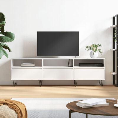 vidaXL fehér szerelt fa TV-szekrény 150 x 30 x 44,5 cm
